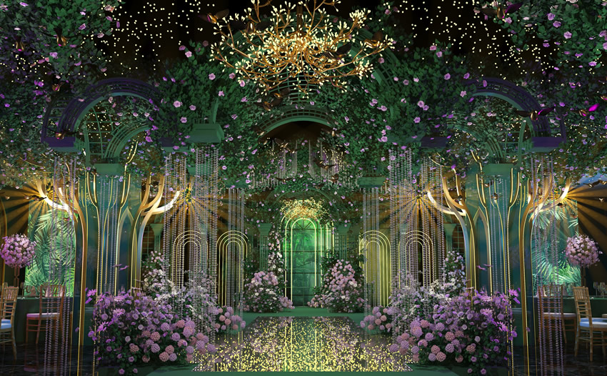 彝良奇妙森林婚礼堂效果展示